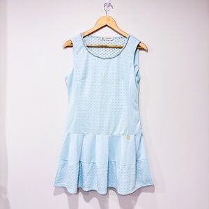MANGANO Letty mint green textured dress
